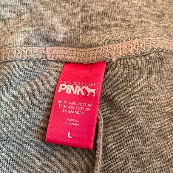 PINK Victoria's Secret Y2K Wide-Leg Capri foldover lounge PJ pants, size L - Picture 11 of 15